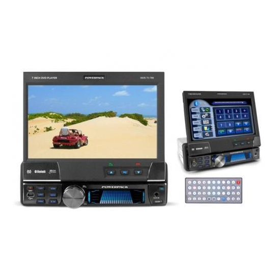 DVD Player Automotivo Powerpack ISDB 768 7 0 USB SD No Paraguai