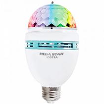 Lampada RGB Giratoria Megastar LS978A 5W/Bivolt - Branco/Verde