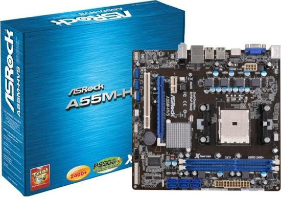 Asrock a55m hvs какие процессоры поддерживает