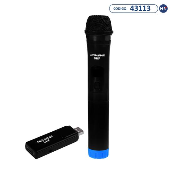 Microfone Sem Fio Megastar MICWR B Preto Azul Na Loja Compras HY No Paraguai ComprasParaguai