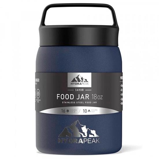 Hydrapeak HP-JAR-18-Navy 18OZ Food Jar Double Wall Vacuum Insulated ...