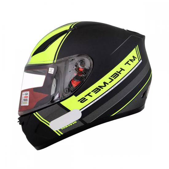 Capacete MT Helmets Revenge Naked B Preto E Amarelo XL Na Loja Madrid Center No Paraguai