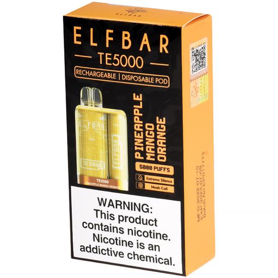 Vape Pod Descartavel Elfbar TE5000 Pineapple Mango Orange 13.5 ML Ate 5 ...