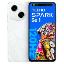 Celular Tecno Spark Go 1 KL4 128GB / 4GB Ram / Dual Sim / Tela 6.67" / 13MP - Branco