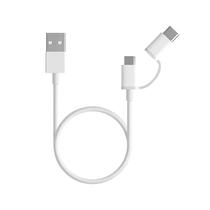 Xiaomi Cable USB USB Tipo-C/Micro USB SJX01ZM 2 En 1 30CM White