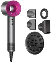 Secador de Cabelo Super Hair Dryer 03002 1600W 110V - Pink/Gray