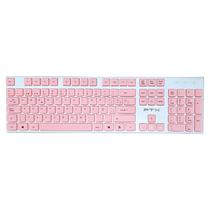 Teclado Wireless FTX FTXGK600 Bluetooth (Espanol) + Mouse - Branco/Rosa