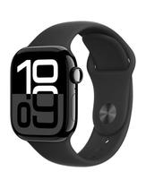 Relogio Apple Watch S10 42MM s/M MWWE3 GPS Aluminio Jet Black/ Sport Black