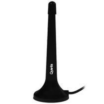 Antena Interna de TV Quanta QTANT0260 com Sinal Uhf/VHF - Preto