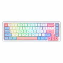 Teclado Gamer Redragon Nova Pro K709WBP RGB Layout 65% - Branco