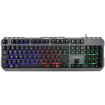 Teclado Gaming Mecanico Satellite AK-851 Portugues USB com Backlight RGB - Prata/Preto