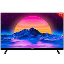 Smart TV LED de 75" Hye HYE75ATUH 4K com Wi-Fi/USB/HDMI/Android - Preto