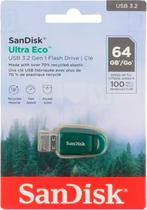 Pendrive Sandisk Ultra Eco 64GB Z96 - Verde