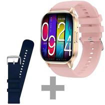 Smartwatch G-Tide S3 Pro com Bluetooth - Dourado/Rosa + Pulseira