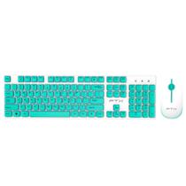 Teclado+Mouse FTXGK600 Port. Blanco/Verde