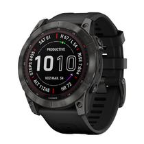 Smartwatch Garmin Fenix 7X Sapphire Solar 010-02541-13 10 Atm/Wi-Fi/51MM - Titanium DLC Gray