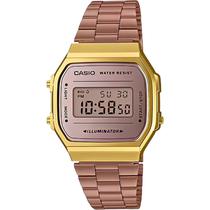 Relogio Casio A168WECM-5DF Feminino - Rose/Gold