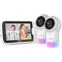 Baba Eletronica Hubble Nursery PAL Glow + Twin de 5" Wi-Fi com Visao Noturna - Branca