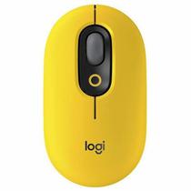 Mouse Logitech Pop Emoji Optico Wireless Amarillo