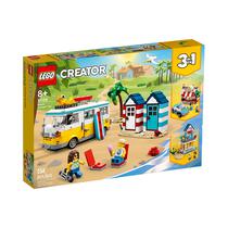 Juguete de Construccion Lego Creator Beach Camper Van 3 En 1 31138 556 Piezas