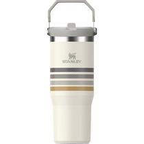 Garrafa Termica Stanley The Iceflow Flip Straw Tumbler 887ML - Cream Ash Stripe