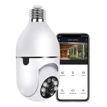 Camera de Seguranca Panoramica com Lampada Inteligente Smart Blulory YB-93 / Wifi / Infrared / Alarma / Microfone / App Yoosee - Branco