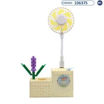 Mini Ventilador Infantil Diy No.564C Building Blocks Amarelo - C017