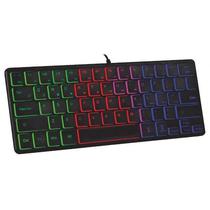 Teclado Mini Sate AK-872 Rainbow USB Espanhol