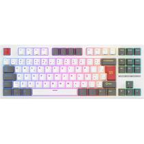 Teclado Mecanico Royal Kludge RKR75 75% RGB USB-C Switch Red - White/Gray/Red (Portugues)