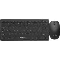 Kit Teclado + Mouse Sem Fio FTX GK03 Espanhol - Branco