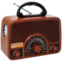 Radio Portatil AM/FM/SW Megastar RX2153BTP 600 Watts P.M.P.O com Bluetooth Bivolt - Marrom