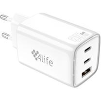 Carregador 4LIFE FL9565CCAW 65W 2X USB-C/USB-A - White (Sem Cabo)