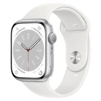 Apple Watch Series 8 MP6Q3LL/A Caixa Aluminio 45MM Prata - Esportiva Branco