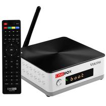 Receptor Fta Cinebox Veritas com Wi-Fi/Bluetooth - Branco/Preto