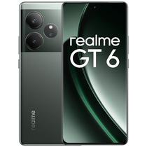 Smartphone Realme GT 6 RMX3851 NFC Dual Sim 256GB/12GB Ram de 6.78" 50+50+8MP/32MP - Razor Green (Anatel)