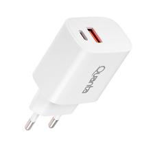 Adaptador de Tomada Quanta QTCACR2 USB / Tipo-C 20W - Branco