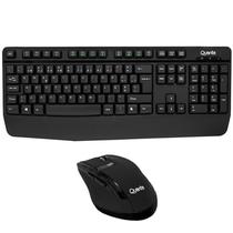 Kit Teclado + Mouse Quanta QTKTM12 / Sem Fio / 1600DPI / Portugues - Preto