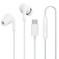 Fone de Ouvido Xiaomi Type-C Earphones M2413E1 com Microfone e Cabo de 1.25 Metros - Branco