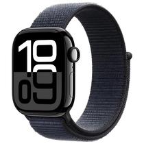 Apple Watch Series 10 MWWG3LW/A - Bluetooth - Wi-Fi - 42MM - M/M - GPS - Jet Black Aluminum/Ink Sport Loop