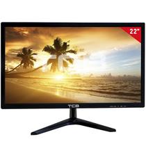 Monitor LED TCB de 22" TCB22 HDMI/VGA/Speaker - Preto