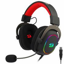 Fone Gamer Redragon Zeus X H510-RGB / com Fio / 7.1 Surround / RGB - Preto/ Vermelho