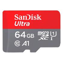 Cartao de Memoria Micro SD Sandisk Ultra 64GB 140MBS - SDSQUAB-064G-GN6MN