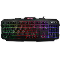 Teclado Gaming Satellite AK-837 Portugues USB com Backlight - Preto