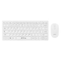 Kit Teclado e Mouse FTX GK03 Wireless Portugues - Branco