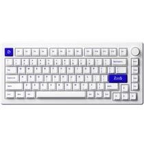 Teclado Gamer Mecanico Akko MOD007B PC RGB 75% Hot Swap Sem Fio - Branco/Azul (Ingles)