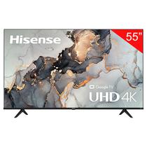 Smart TV LED de 55" Hisense 55A6H 4K Uhd com Wi-Fi/Bluetooth/Vidaa (2022) - Preto