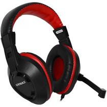 Headset Gaming Satellite AE-263 Microfone Retratil/40MM - Preto/Vermelho