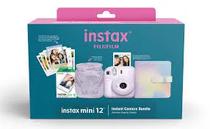 Fujifilm Camara Instax Mini 12 Lilac Purple Holiday Bundle Plastico 2 Pilas AA Lilac Purple