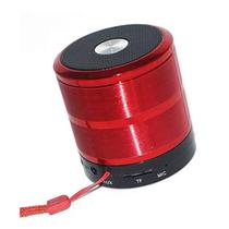Caixa de Som Portatil Bluetooth WS-887 Mini - Vermelho