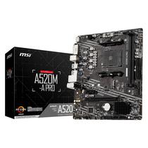 Placa Mãe MSI A520M-A Pro 2XDDR4 Socket AMD AM4 Chipset A520 Micro ATX